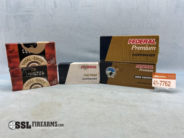 Lot 41-7762 - Lot of (100) RNDS of Federal .300 WIN MAG Ammunition. Lot includes (40) RNDS of Federal "Vital Shok"...