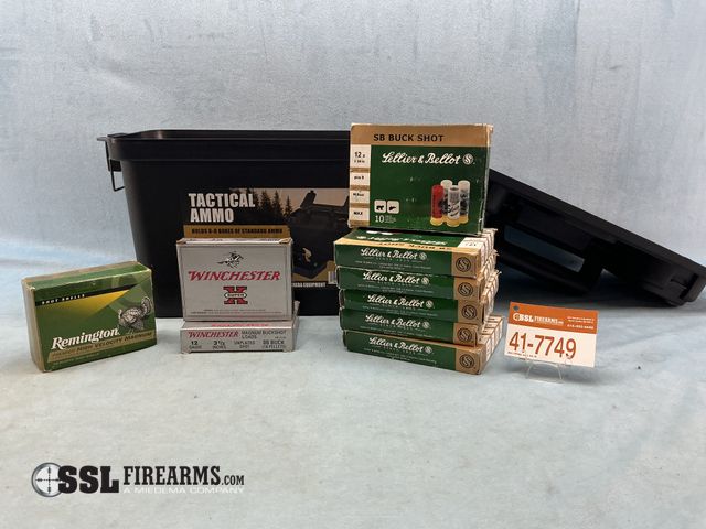 Lot 41-7749 - Mixed Lot of (80) 12GA Shotgun Ammunition: Six (6) boxes of Lellier &amp; Bellot 12GA, 2 3/4in Two (...