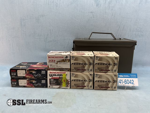 Lot 41-6042 - Mixed Lot of (2733) RNDS .22 LR Ammunition In Ammo Can
