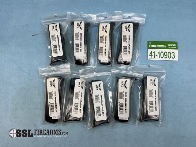 Lot 41-10903 - Lot of (9) 10 RND 9MM SCCY CPX1/CPX2 Magazines