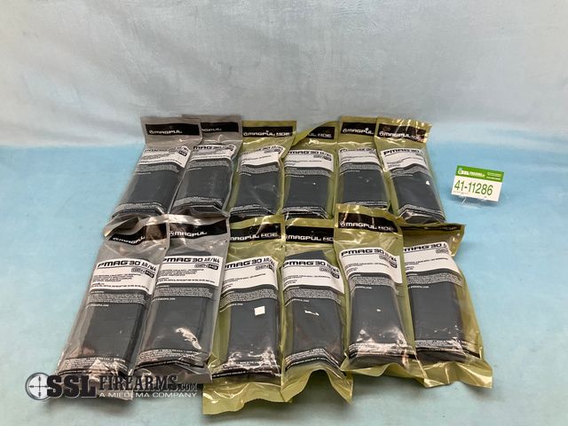 Lot 41-11286 - Lot of (12) Assorted Magpul 30 RND 5.56/.223 AR-15 Magazines