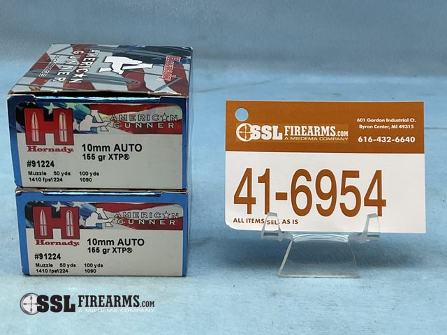 Lot 41-6954 - Lot of (40) RNDS Hornady 155 GR XTP 10mm AUTO Ammunition