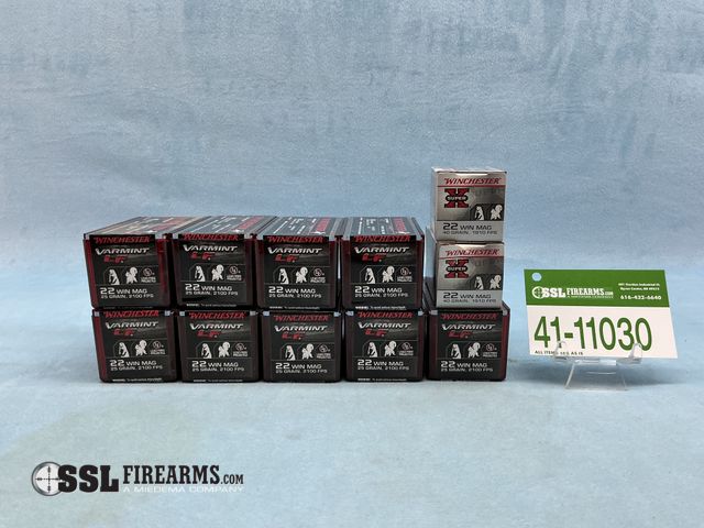 Lot 41-11030 - Mixed Lot of (550) RNDS .22 WMR Ammunition