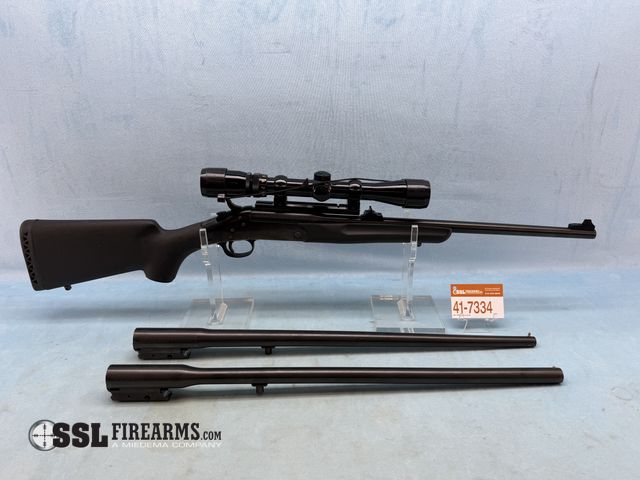Lot 41-7334 - New England Firearms Handi-Rifle .223 REM W/ Additional .410 &amp; 20 GA Barrels Single Shot Rifle