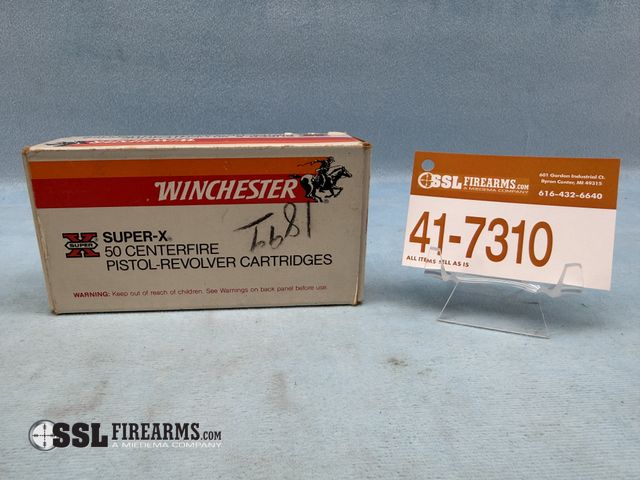 Lot 41-7310 - Box of (50) RNDS of Winchester Super-X .38 AUTO 125 Gr Silvertip Pistol-Revolver Cartridges