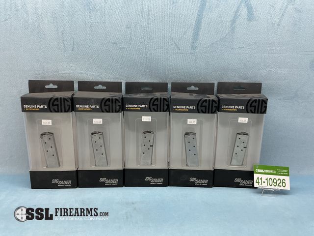 Lot 41-10926 - Lot of (5) 6 RND .380 ACP Sig Sauer P238 Magazines