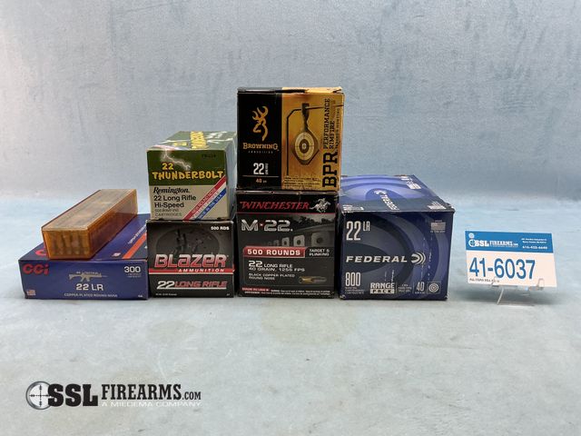 Lot 41-6037 - Mixed Lot of (3100) RNDS .22 LR Ammunition
