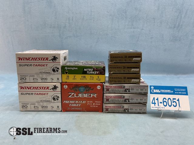 Lot 41-6051 - Mixed Lot of (115) RNDS 20 GA Ammunition