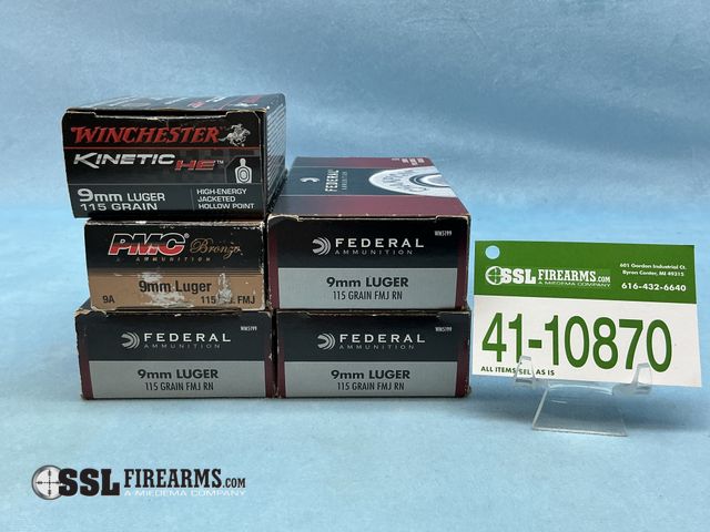 Lot 41-10870 - Mixed Lot of (220) RNDS 9MM Ammunition