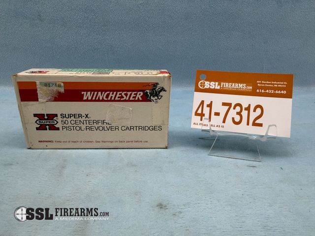 Lot 41-7312 - Box of (50) RNDS of Winchester Super-X .25 Auto (6.35mm) 50 Gr Full Metal Case Pistol-Revolver Cartr...