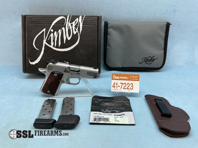 SSL Firearms - Lot 41-7223 - Custom Engraved Kimber Micro 9 9MM Semi ...