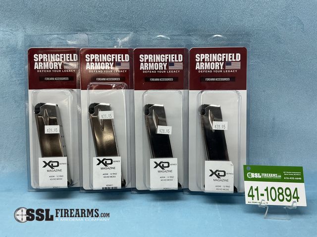 Lot 41-10894 - Lot of (4) 12 RND .40 S&amp;W Springfield Armory XD/XD MOD2 Magazines