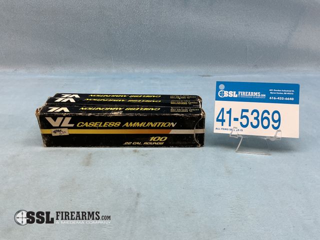 Lot 41-5369 - Lot of (300) RNDS VL .22 CAL Caseless Ammunition