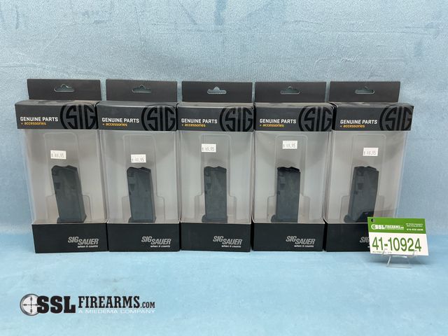 Lot 41-10924 - Lot of (5) 10 RND 9MM Sig Sauer P365 Magazines