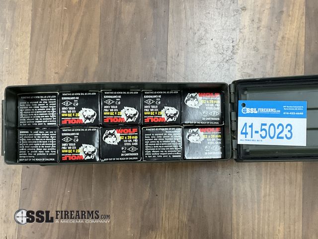 Lot 41-5023 - Lot of (400) RNDS Wolf 122 GR FMJ 7.62x39mm Ammunition