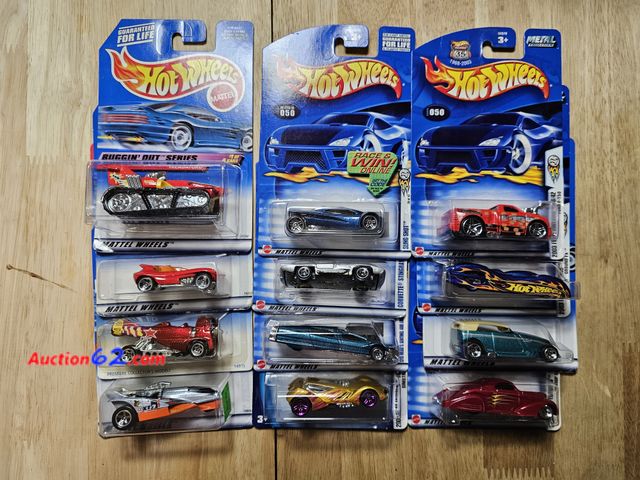 Lot 44-8352q - TWELVE (12) REALLY, REALLY NICE VINTAGE HOT WHEELS CARS! SOME ARE OVER 30 YEARS OLD! 1996 FIRST EDITIONS DOGFIGHTER, 1998 BUGGIN OUT TREADAT...