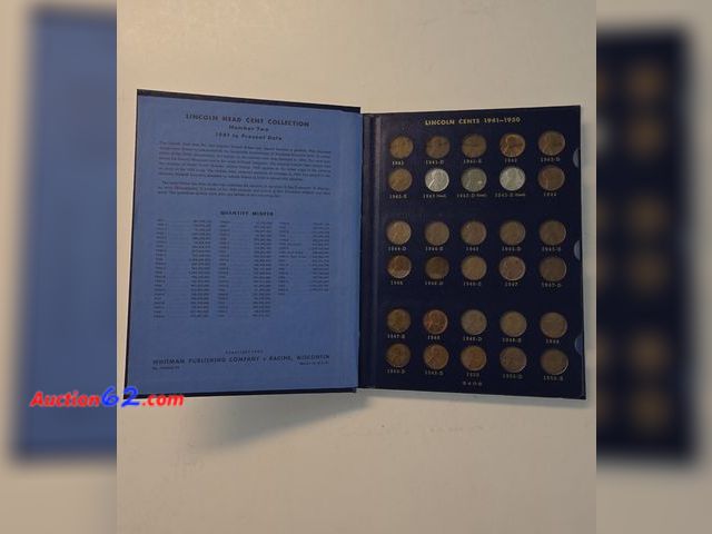 Lot 44-8344g - **VERY SCARCE** COMPLETE SET OF LINCOLN CENTS FROM 1941 - 1964 (EXCLUDING 1965). ALL IN GREAT CONDITION INCLUDING SOME LUSTROUS CENTS!! THER...