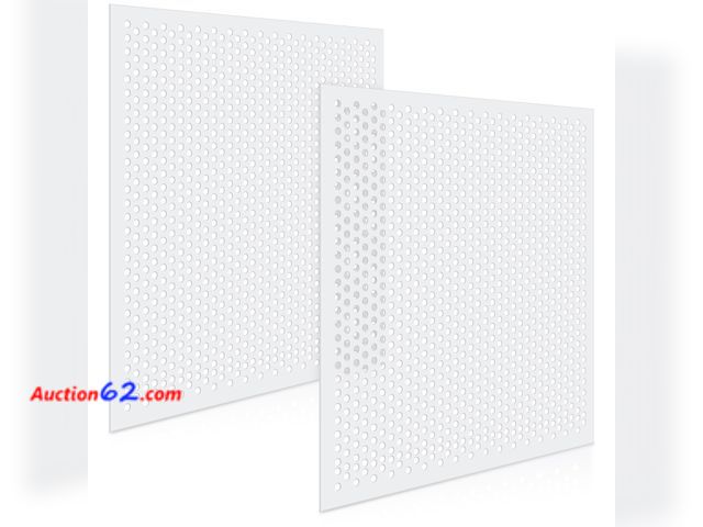 Lot 44-269 - $89.99 Retail price - DoubleFill 2 Pack 2' x 4' Plastic Perforated Tiles with 1/2" Holes 24" x 48" White Drop Ceiling Tiles Plastic Ceiling ...
