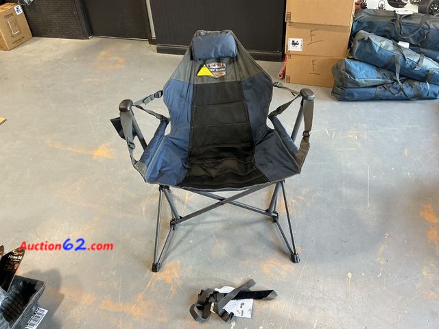 Lot 44-505e - Tommy Bahama Swing Hammock Camping Chair with Carry Bag E-Commerce Return, A basic inspection has been given to this item. Sold AS-IS. See A...