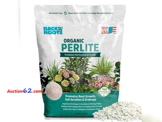 Lot 44-607e - Back to the Roots 100% Organic Perlite | Made in the USA | Premium Nutrition for Indoor and Outdoor Plants See All Photo's Not Tested Appear...