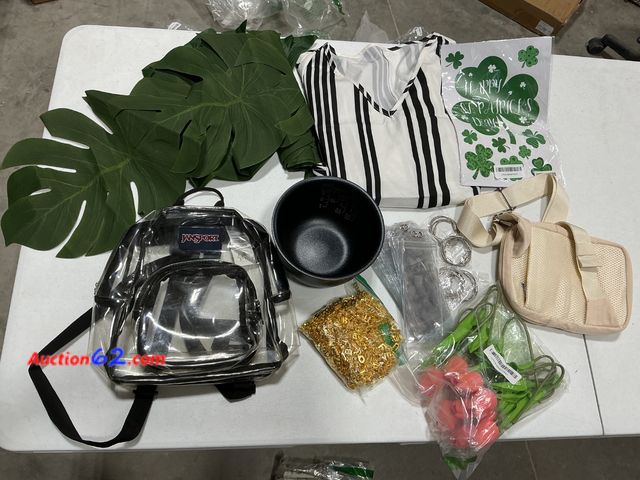 Lot 44-105a - Jansport Clear Backpack &amp; Rice Cooker Inner Pot Lot See All Photo's E-Commerce Return, A basic inspection has been given to this item. S...