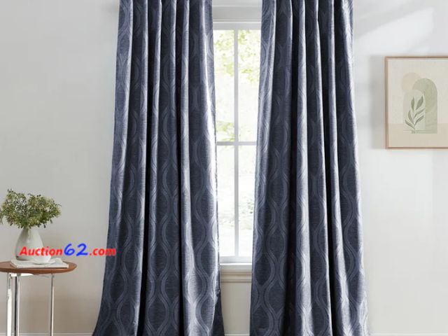Lot 44-524j - Silk Home Mitchell Total Blackout Panel Pair Navy 52in x 95in See All Photo's Not Tested Appears New, A basic inspection has been given to t...