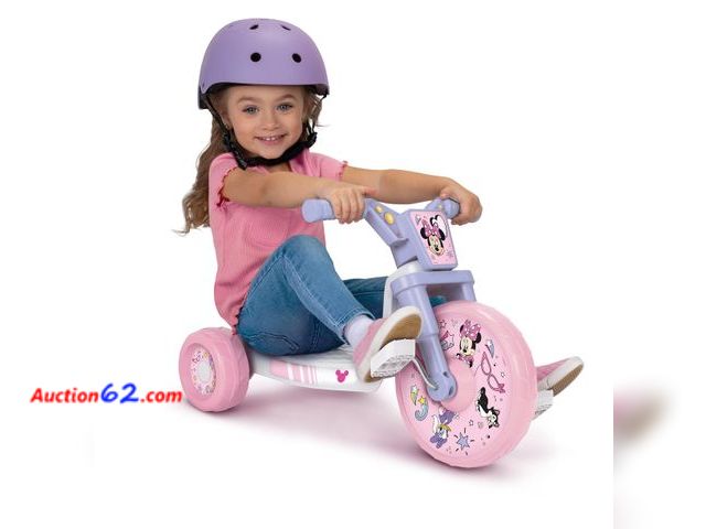 Lot 44-1766j - Daniel Tiger's Neighborhood Minnie Ride-On 10" Fly Wheels Junior Cruiser Tricycle with Sounds - Toddler Bike Trike, Ages 2-4 Not Tested See ...