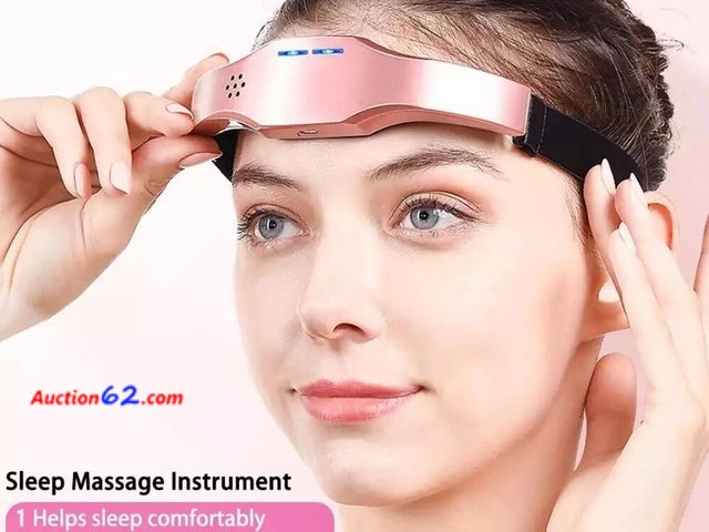 Lot 44-7026f - Lot of (4)  Sleep Aid head machine, rechargeable Sleep instrument, 2 modes adjustable, Sleep Aid brain massage, portable design and easy to ...