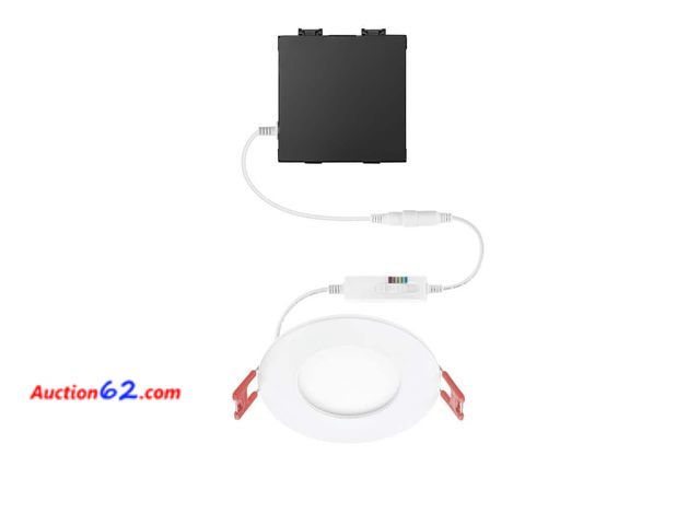 Lot 44-1389m - Premium Series 3 in. LED, 2-Level Lumen Select, Ultraslim Canless Recessed Light, Adjustable CCT E-Commerce Return, A basic inspection has b...