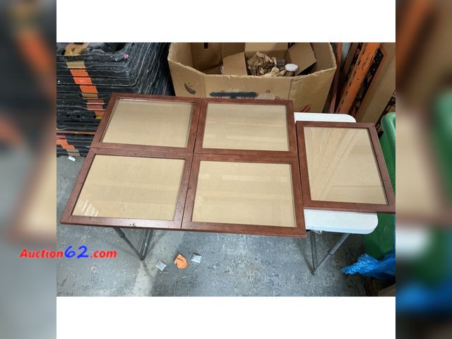 Lot 44-1177i - Picture Frames - Set of 5 Brown Frames with Glass Not Tested E-Commerce Return, A basic inspection has been given to this item. Sold AS-IS. ...