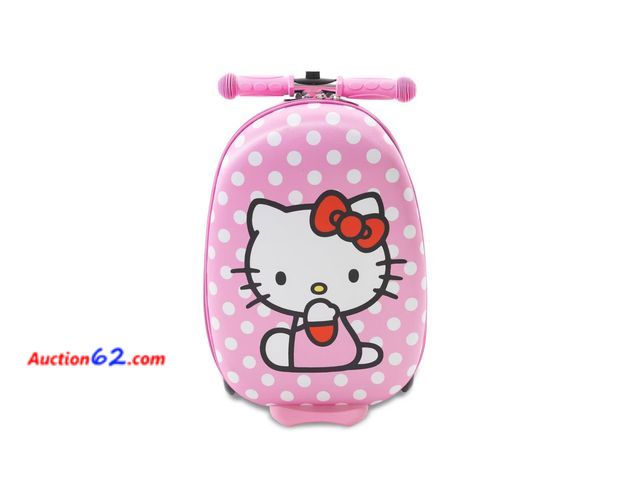 Lot 44-4040w - Retail of $109.99- Hello Kitty Hardside Carry On Scooter Suitcase E-Commerce Return, A basic inspection has been given to this item. Sold AS...