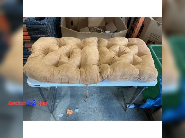 Lot 44-1179i - Cushion, Chair Pad - Comfortable Seating, Indoor/Outdoor, Beige Appears New, A basic inspection has been given to this item. Sold AS-IS. Not...