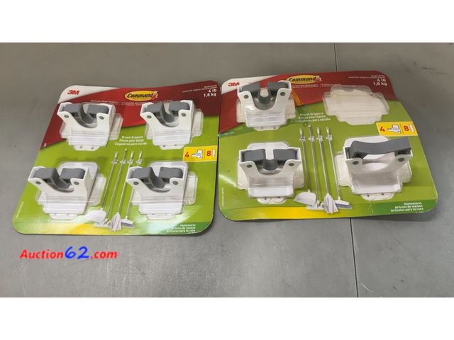 Lot 44-1673e - 3M Command Broom Grippers 4-Pack 2 Sets Not Tested See All Photo's E-Commerce Return, A basic inspection has been given to this item. Sold A...