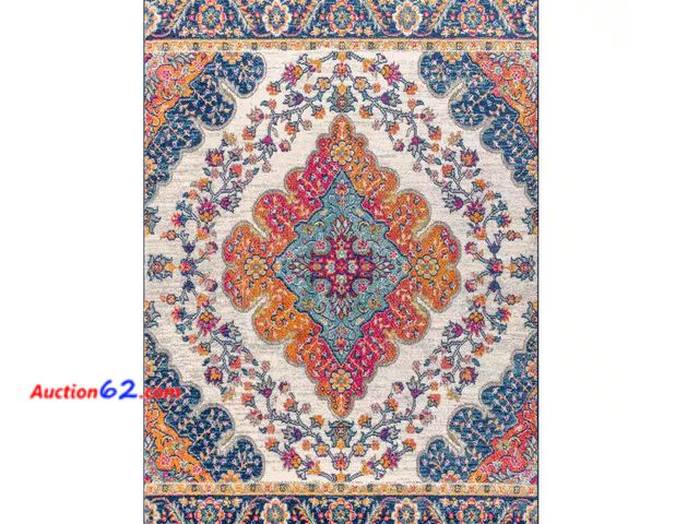 Lot 44-217b - Retail of $45.99- Bohemian Flair Boho Vintage Medallion Blue/Multi 4 ft. x 6 ft. Area Rug 1. Appears New, A basic inspection has been given ...