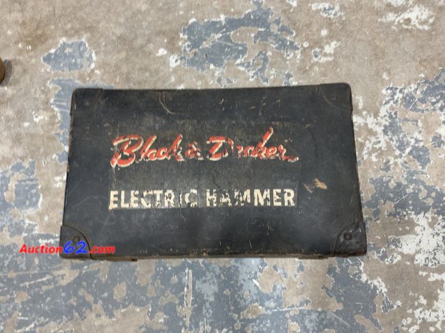 Lot 44-1594t - Black &amp; Decker Electric Hammer - Vintage Tool with Case Not Tested See All Photo's