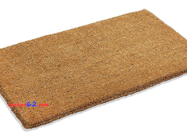 Lot 44-1952o - $94.95 Retail price - Kempf 1" Thick Natural Woven Coco Coir Doormat, 24" x 72", Heavy-Duty Coconut Fiber Scraper Mat for Front Door, Entryw...