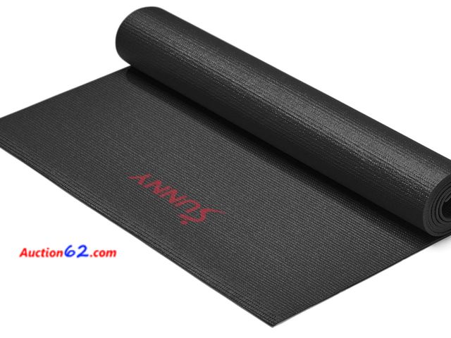 Lot 44-4062p - Retail value $30- Sunny Health &amp; Fitness Non-Slip Yoga Mat – Durable, Anti-Tear, Lightweight, Cushioned Support Appears New, A basic ins...