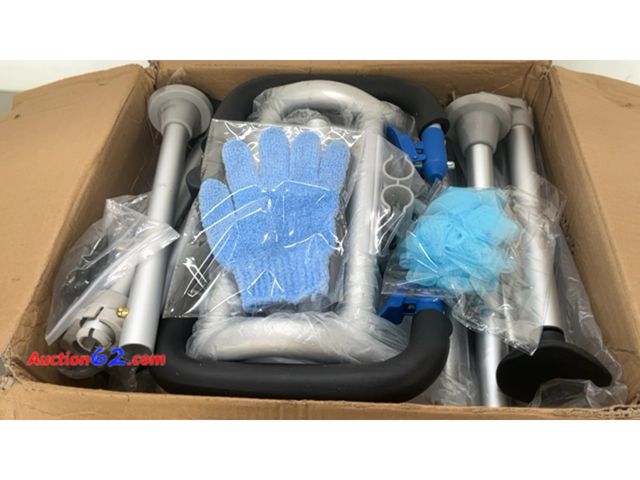 Lot 44-1509o - Shower Chair XY-G302 See All Photo's Not Tested E-Commerce Return, A basic inspection has been given to this item. Sold AS-IS. Dirty