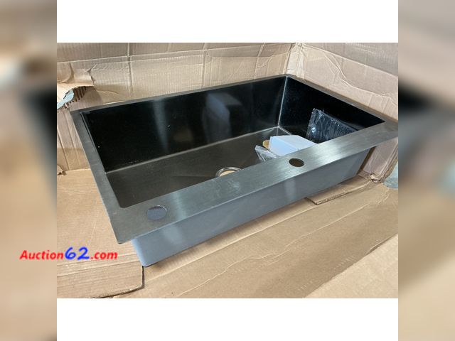 Lot 44-137o - $150 Retail price - Stainless Steel Kitchen Sink Appears New, A basic inspection has been given to this item. Sold AS-IS.