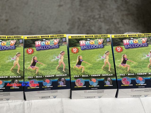 Lot 44-6084i - 4 10 pack’s boogy balloons ages 5+. New. See All Photo's Not Tested Never opened, Factory Sealed
