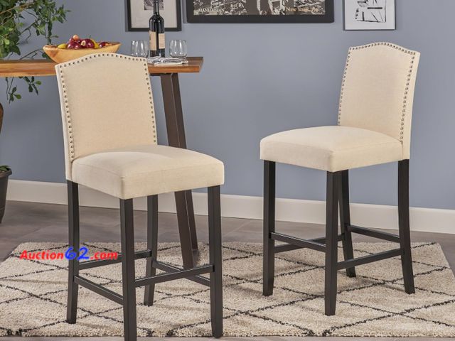 Lot 44-1549t - CHARMMA MARKSON KD Barstool MP2(Set of 2),Seating for Dining 18.5X 21.8X 45inch(LxWxH),15.87LBS Appears New, A basic inspection has been giv...