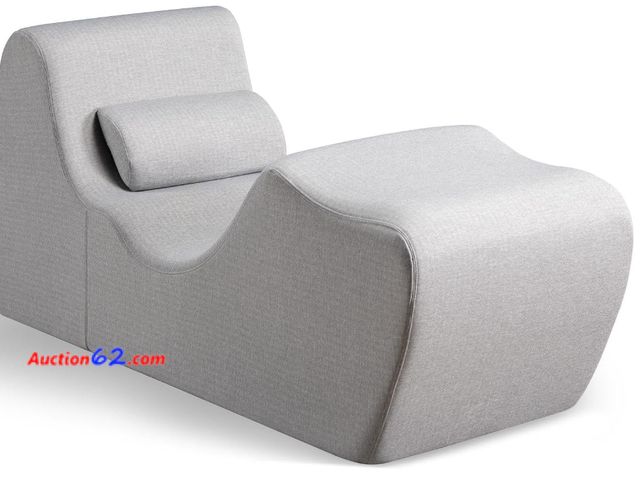 Lot 44-1610w - Retail value $247- ZINUS Lotus Zero Gravity Chaise Lounger, Foam Recliner for Living Room, Ergonomic Positioning for Better Relaxation, Pill...