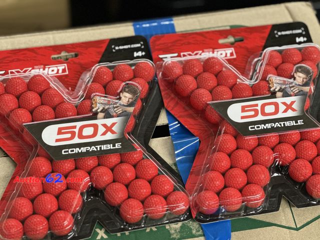 Lot 44-6041f - 2 packages of 50x compatible dart balls. New. See All Photo's Not Tested Never opened, Factory Sealed