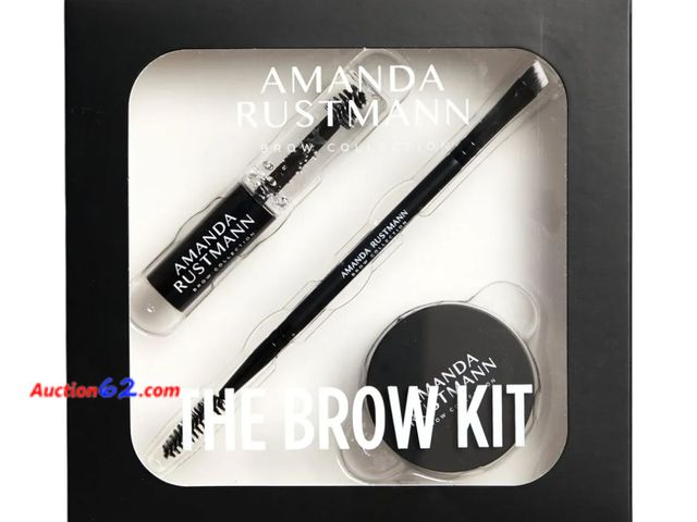 Lot 44-6674g - Amanda Rustmann Brow Collection Premium Quality Brow Kit- Nash Blonde | Styling Kit | Soft and Natural Eyebrow Powder | Dual-Ended Brush | C...
