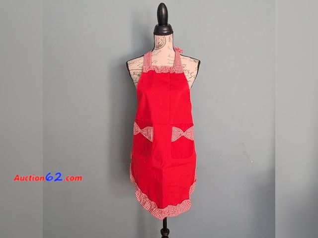 Lot 44-3081g - HYZRZ Red Apron - Ecommerce Return - Appears New, Sold As-Is - See Pictures