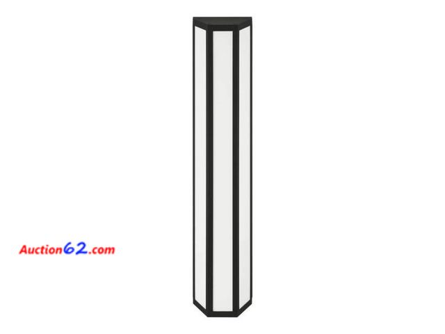 Lot 44-1579z - Porterdale 24 in. Sand Black Hardwired LED Outdoor Wall Lantern Sconce with Integrated LED 1. Appears New, A basic inspection has been given...