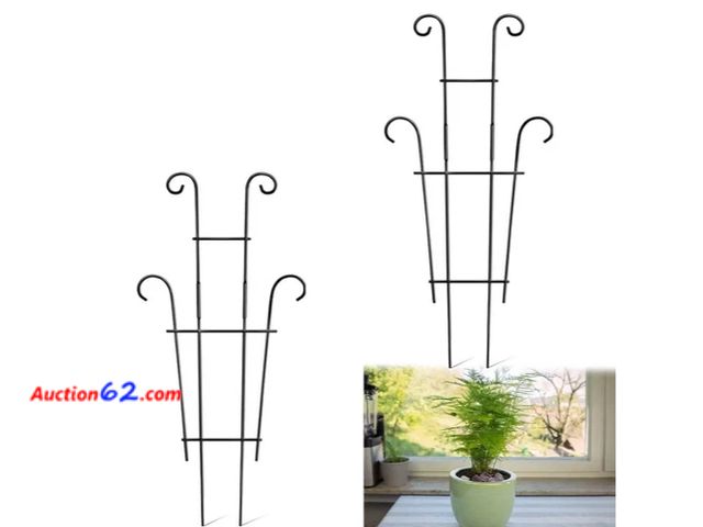 Lot 44-5531p - Sturdy Indoor Plant Trellis Set of 2 for For vines and For Climbing Plants. Appears New, A basic inspection has been given to this item. Sol...
