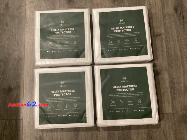 Lot 44-2063m - Lot of 4 TWIN XL HELIX MATTRESS PROTECTORS. Appears New, A basic inspection has been given to this item. Sold AS-IS. See All Photo's Not Tes...