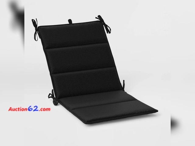 Lot 44-219p - 20"x43" Solid Outdoor Chair Cushion Black - Room Essentials™ Appears New, A basic inspection has been given to this item. Sold AS-IS.