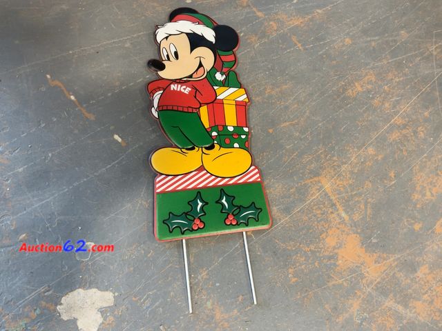 Lot 44-1648 - Disney Mickey Mouse Christmas Yard Decor - Nice, Holiday Decoration Appears New, A basic inspection has been given to this item. Sold AS-IS....